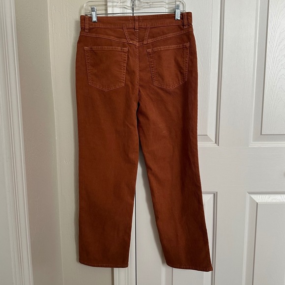 CLOSED Women's Corduroy Pants Made in Italy Size 28 Copper Orange Casual - Picture 4 of 8